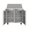 36 in. Commercial 2-Door Refrigerated Mega Salad and Sandwich Prep Table, 15 Pan Capacity and 11 Cu. Ft. of Storage in Stainless-Steel