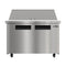 46 in. Commercial 2-Door Refrigerated Mega Salad and Sandwich Prep Table, 18 Pan Capacity and 14 Cu. Ft. of Storage in Stainless-Steel