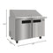 46 in. Commercial 2-Door Refrigerated Mega Salad and Sandwich Prep Table, 18 Pan Capacity and 14 Cu. Ft. of Storage in Stainless-Steel
