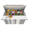 46 in. Commercial 2-Door Refrigerated Mega Salad and Sandwich Prep Table, 18 Pan Capacity and 14 Cu. Ft. of Storage in Stainless-Steel