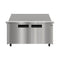 60 in. Commercial 2-Door Refrigerated Mega Salad and Sandwich Prep Table, 24 Pan Capacity and 18.4 Cu. Ft. of Storage in Stainless-Steel