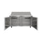 60 in. Commercial 2-Door Refrigerated Mega Salad and Sandwich Prep Table, 24 Pan Capacity and 18.4 Cu. Ft. of Storage in Stainless-Steel