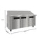 70 in. Commercial 3-Door Refrigerated Mega Salad and Sandwich Prep Table, 30 Pan Capacity and 22 Cu. Ft. of Storage in Stainless-Steel