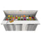 70 in. Commercial 3-Door Refrigerated Mega Salad and Sandwich Prep Table, 30 Pan Capacity and 22 Cu. Ft. of Storage in Stainless-Steel