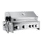 30 in. Built-in Liquid Propane BBQ Grill for Outdoor Kitchen in Stainless-Steel