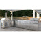 Outdoor Kitchen 30 in. BBQ Liquid Propane Grill with Cabinet in Stainless-Steel