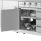Reserve Outdoor Kitchen Island with 6 Burner Grill and Side Burner, Sink, Storage Cabinet and Beverage Refrigerator in Stainless-Steel