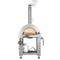 32 in. Outdoor Propane and Wood Fired Pizza Oven in Stainless-Steel