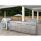 32 in. Outdoor Propane and Wood Fired Pizza Oven in Stainless-Steel
