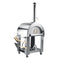 32 in. Outdoor Propane and Wood Fired Pizza Oven in Stainless-Steel