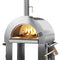 Outdoor Kitchen Series Modular Kitchen with a Wood fire Pizza Oven, Refrigerator Cabinet, Double Refrigerator Drawers, Sink and a 30 in. BBQ Grill and Cabinet in Stainless-Steel