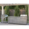 Outdoor Kitchen Series Modular Kitchen with a Dual Fuel Pizza Oven, Refrigerator and Cabinet, Double Refrigerator Drawers, Sink and 30 in. BBQ Grill and Cabinet in Stainless-Steel