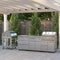 Outdoor Kitchen Series Modular Kitchen with a Wood fire Pizza Oven, 3 Drawer Cabinet, Sink, 30 in. BBQ Grill and Cabinet in Stainless-Steel