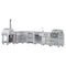Outdoor Kitchen Series Modular Kitchen with a Wood fire Pizza Oven, 3 Drawer Cabinet, Corner Cabinet, Double Refrigerator Drawers with Cabinet, Sink, Side Burner and 30 in. BBQ Grill and Cabinet in Stainless-Steel