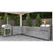 KoolMore Outdoor Kitchen Series Modular Kitchen with a Dual Fuel Pizza Oven, 3 Drawer Cabinet, Corner Cabinet, Double Refrigerator Drawers with Cabinet, Sink, Side Burner and a 30 in. BBQ Grill and Cabinet in Stainless-Steel