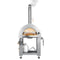 KoolMore Outdoor Kitchen Series Modular Kitchen with a Dual Fuel Pizza Oven, 3 Drawer Cabinet, Corner Cabinet, Double Refrigerator Drawers with Cabinet, Sink, Side Burner and a 30 in. BBQ Grill and Cabinet in Stainless-Steel