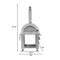 KoolMore Outdoor Kitchen Series Modular Kitchen with a Dual Fuel Pizza Oven, 3 Drawer Cabinet, Corner Cabinet, Double Refrigerator Drawers with Cabinet, Sink, Side Burner and a 30 in. BBQ Grill and Cabinet in Stainless-Steel