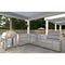 Outdoor Kitchen Series Modular Kitchen with a Dual Fuel Pizza Oven, 3 Drawer Cabinet, Corner Cabinet, Sink, Side Buner, 30 in. BBQ Grill and Cabinet in Stainless-Steel