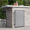 21 in. Outdoor Refrigerator with IPX 4 Rating and Glass Shelves 4.4 Cu. ft. in Stainless-Steel