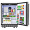 24 in. Outdoor Kitchen Stainless Steel Refrigerator 5.5 cu. ft. Capacity with Automatic defrost, Blue LED Lighting and IPX4 Rating, CSA Listed