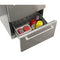 24 in. Built-in Two-Drawer Outdoor Refrigerator in Stainless-Steel