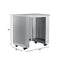 35 in. Outdoor Cabinet Kitchen for Refrigerator in Stainless-Steel