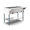 Three Pan Open Well Electric Steam Table with Undershelf