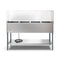 Four Pan Open Well Electric Steam Table with Undershelf and Sneeze-Guard