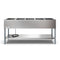 Five Pan Open Well Electric Steam Table with Undershelf, 240V