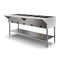 Five Pan Open Well Electric Steam Table with Undershelf, 240V