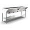 Five Pan Open Well Electric Steam Table with Undershelf, 240V