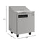 27 in. Commercial 1-Door Refrigerated Salad and Sandwich Prep Table, 8 Pan Capacity and 8 Cu. Ft. of Storage in Stainless-Steel