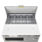 27 in. Commercial 1-Door Refrigerated Salad and Sandwich Prep Table, 8 Pan Capacity and 8 Cu. Ft. of Storage in Stainless-Steel