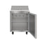 27 in. Commercial 1-Door Refrigerated Salad and Sandwich Prep Table, 8 Pan Capacity and 8 Cu. Ft. of Storage in Stainless-Steel