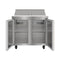 36 in. Commercial 2-Door Refrigerated Salad and Sandwich Prep Table, 10 Pan Capacity and 11 Cu. Ft. of Storage in Stainless-Steel
