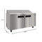 60 in. Commercial 2-Door Refrigerated Salad and Sandwich Prep Table, 16 Pan Capacity and 18.4 Cu. Ft. of Storage in Stainless-Steel