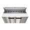 60 in. Commercial 2-Door Refrigerated Salad and Sandwich Prep Table, 16 Pan Capacity and 18.4 Cu. Ft. of Storage in Stainless-Steel