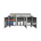 70 in. Commercial 3-Door Refrigerated Salad and Sandwich Prep Table, 18 Pan Capacity and 22 Cu. Ft. of Storage in Stainless-Steel