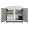 36 in. Commercial Refrigerated Prep Station Cold Table, Stainless-Steel Refrigerator with 6-PanNot Included with Cover Capacity and Two Adjustable Shelves