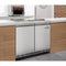 36 in. Commercial Refrigerated Prep Station Cold Table, Stainless-Steel Refrigerator with 6-PanNot Included with Cover Capacity and Two Adjustable Shelves