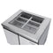 36 in. Commercial Refrigerated Prep Station Cold Table, Stainless-Steel Refrigerator with 6-PanNot Included with Cover Capacity and Two Adjustable Shelves