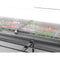 72 in. Commercial Refrigerated Prep Station with Sneeze Guard and Buffet Slide, 15-PanNot Included Capacity and Three Adjustable Shelves in Stainless-Steel, ETL Listed