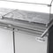 72 in. Commercial Refrigerated Prep Station with Sneeze Guard and Buffet Slide, 15-PanNot Included Capacity and Three Adjustable Shelves in Stainless-Steel, ETL Listed
