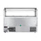 72 in. Commercial Refrigerated Prep Station with Sneeze Guard and Buffet Slide, 15-PanNot Included Capacity and Three Adjustable Shelves in Stainless-Steel, ETL Listed