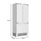 Reserve 36 In. Panel Ready French Door Refrigerator with Ice Maker and Water Dispenser, Frost Free, 19.6 Cu. Ft