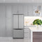 18.5 cu. ft. Stainless-Steel French Door Refrigerator in Silver