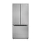 18.5 cu. ft. Stainless-Steel French Door Refrigerator in Silver