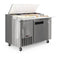 50 in. One Door Commercial Pizza Prep Refrigerator in Stainless-Steel