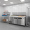 71 in. Two Door Commercial Pizza Prep Refrigerator in Stainless-Steel