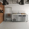 71 in. Two Door Commercial Pizza Prep Refrigerator in Stainless-Steel